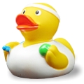Badeente Birgit Matchball Badeente Birgit Matchball