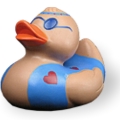 Badeente Herbert Hippie Badeente Herbert Hippie