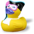 Badeente Maskenball - schwarzer Hut Badeente Maskenball - schwarzer Hut