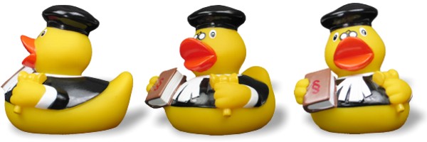 Bade Ente Richi Richter schwarz