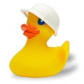 Badeente Agathe mit Bauhelm Badeente Agathe mit Bauhelm