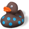 Badeente Points braun Badeente Points braun