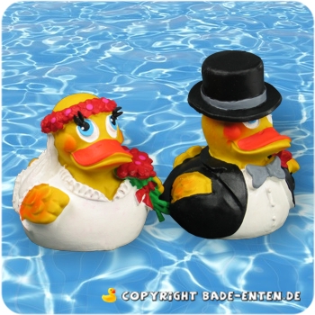 Badeenten Brautpaar - Set