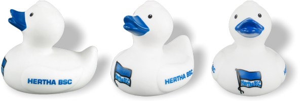 Badeente Hertha BSC Fahne pur