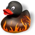 Badeente Flammen Badeente Flammen