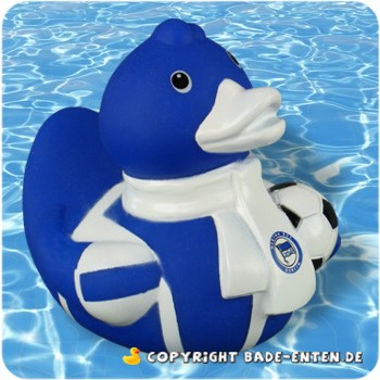 Badeente Hertha BSC mit Schal