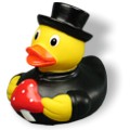Badeente Glücksbringer Pilz Badeente Glücksbringer Pilz