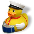 Badeente Theo Trommel Badeente Theo Trommel