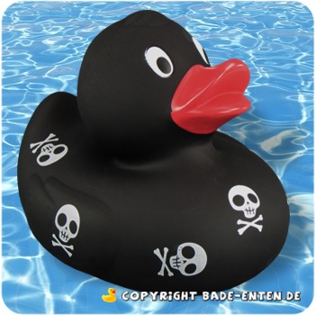 Spardose Gummiente Totenkopf