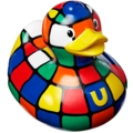 Quietscheente 80s Cube Duck- BUD by Designroom Quietscheente 80s Cube Duck- BUD by Designroom